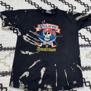 NWT black S/S reverse tie dye Amsterdam t shirt